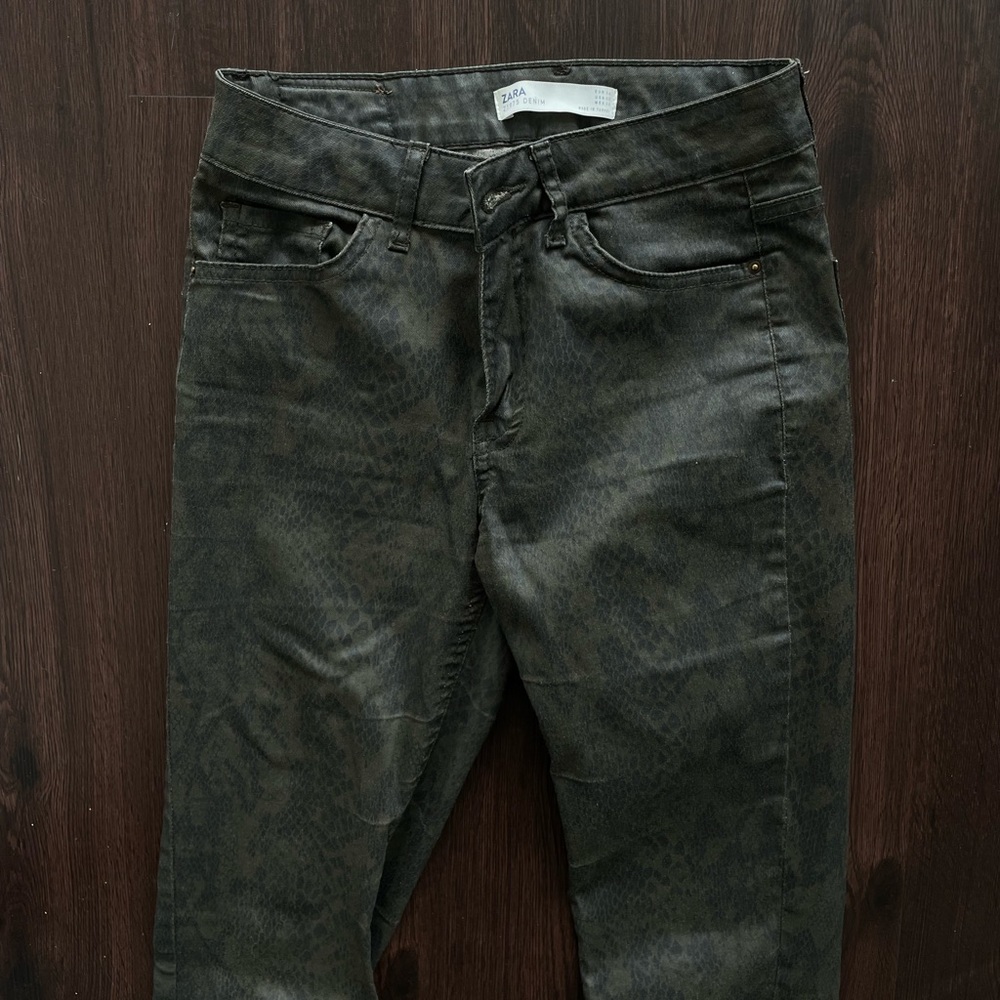 Zara snake print Skinny Jeans
